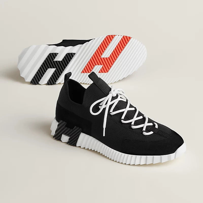 Espadrilles Hermes - slip-on Lift - Noir/Blanc