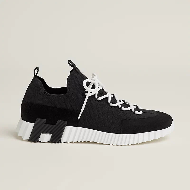 Espadrilles Hermes - slip-on Lift - Noir/Blanc